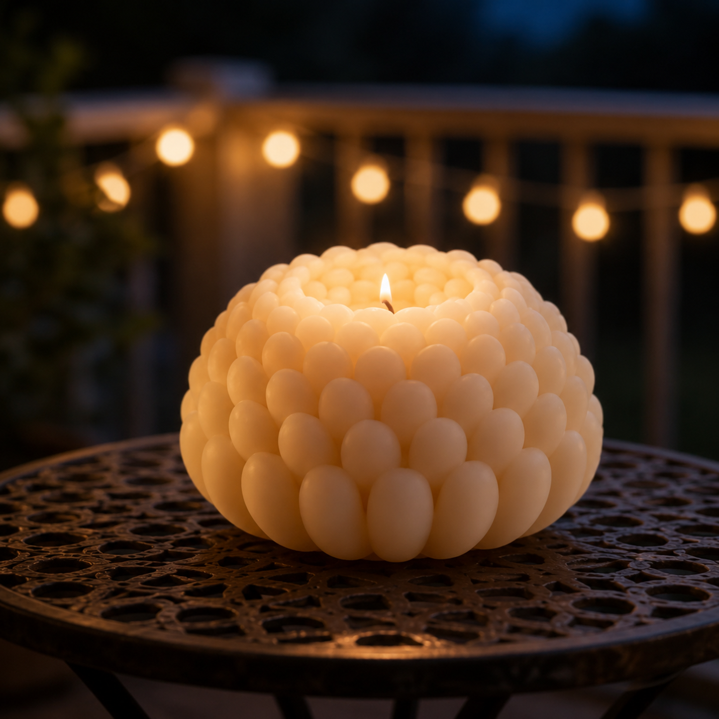 Bubble Flower Candle Silicone Mold