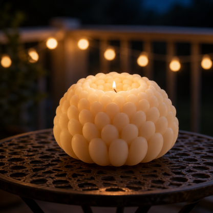Bubble Flower Candle Silicone Mold