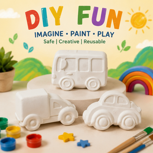 Car Bus Truck Concrete DIY Activity Kit  set of 3| RCP016