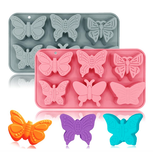 6 Cavity Butterfly Silicone Mold for Soap, Chocolate, Resin & DIY Crafts | SSM290