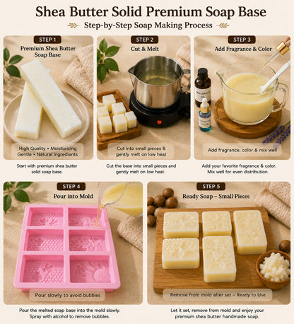 Shea butter Solid Premium Soap Base SPB002