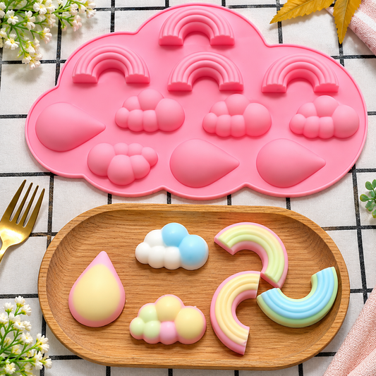 Rainbow & Cloud Silicone Mold | MLD-SSM347