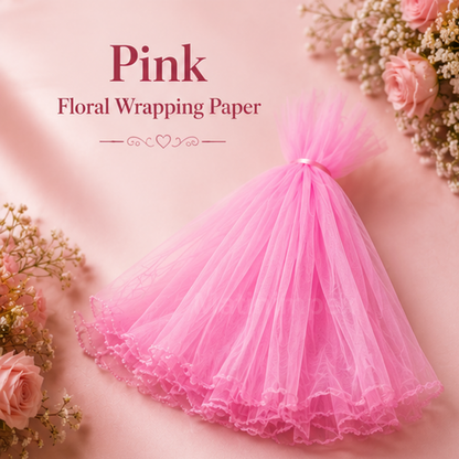 Premium Pearl Edge Bouquet Wrapping Net Fabric| BQN001