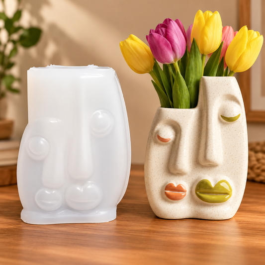 Playful Faces Planter Mould | MLD-ARM578