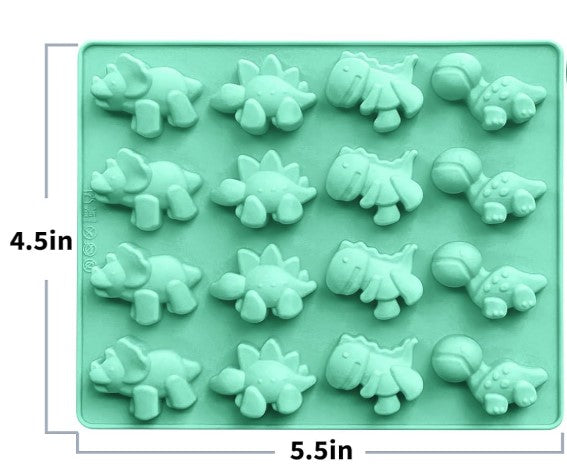 16 Cavity Dinosaur Silicone Mold | MLD-SSM356