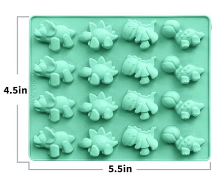 16 Cavity Dinosaur Silicone Mold | MLD-SSM356