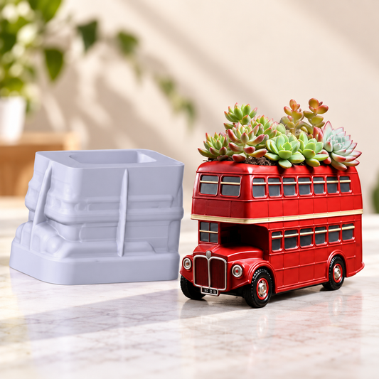Vintage Double Decker Planter Mould | MLD-ARM571