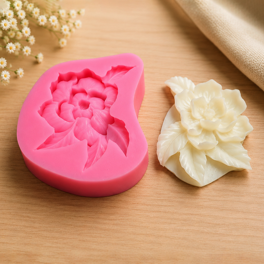 Rose Blossom Flower Silicone Mold for Candle, Soap, Resin & Chocolate Making | CFM449