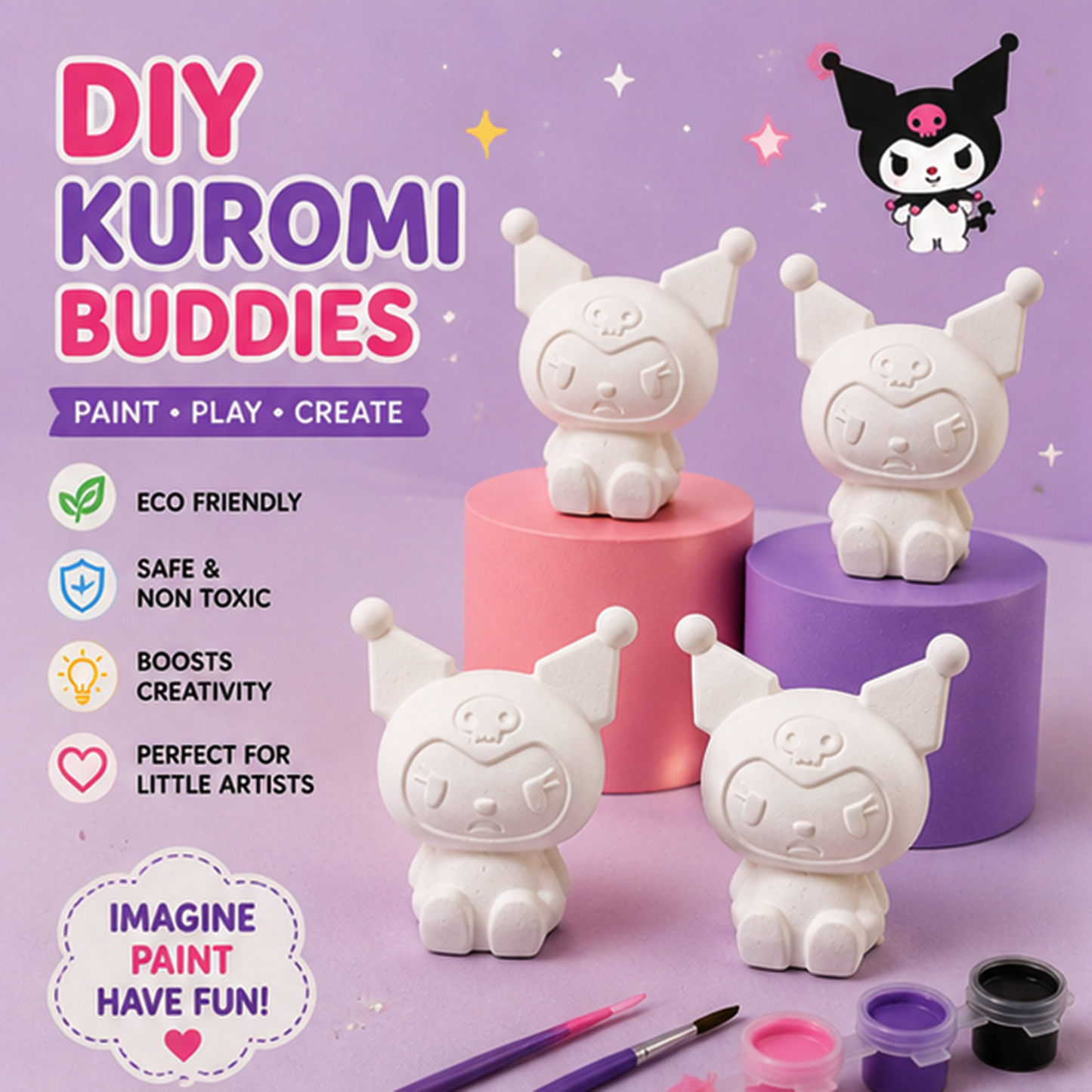 Kuromi Concrete DIY Activity Kit | RCP015