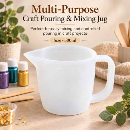 500ml Multi-Purpose Mixing & Pouring Jug for Resin, Wax, Soap & Colour Mixing | TOL-ART067