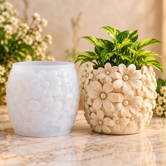 Blooming Daisy Planter Mould | MLD-ARM588