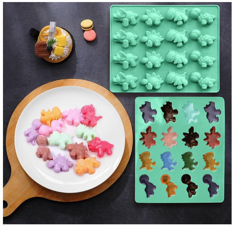 16 Cavity Dinosaur Silicone Mold | MLD-SSM356