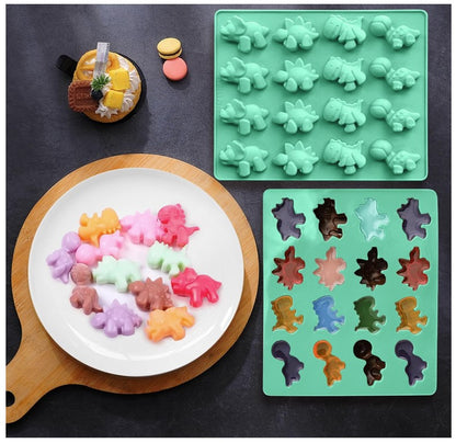 16 Cavity Dinosaur Silicone Mold | MLD-SSM356