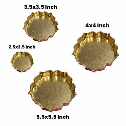 Golden Flat Lotus Urli Bowl | PM420