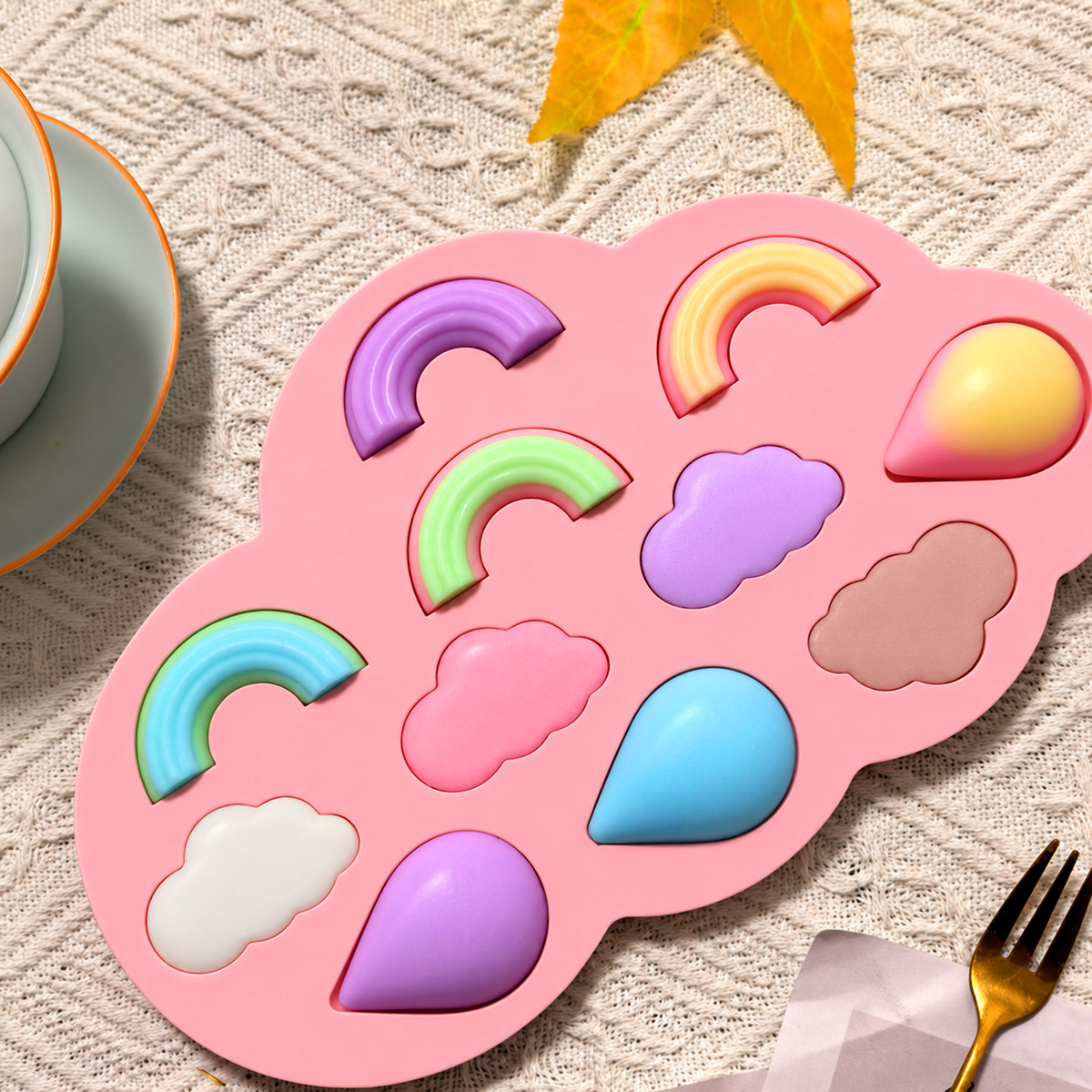 Rainbow & Cloud Silicone Mold | MLD-SSM347