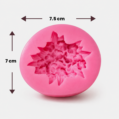 Floral Maple Leaf Silicone Mold for Candle, Soap, Resin & Clay Crafts | CFM451