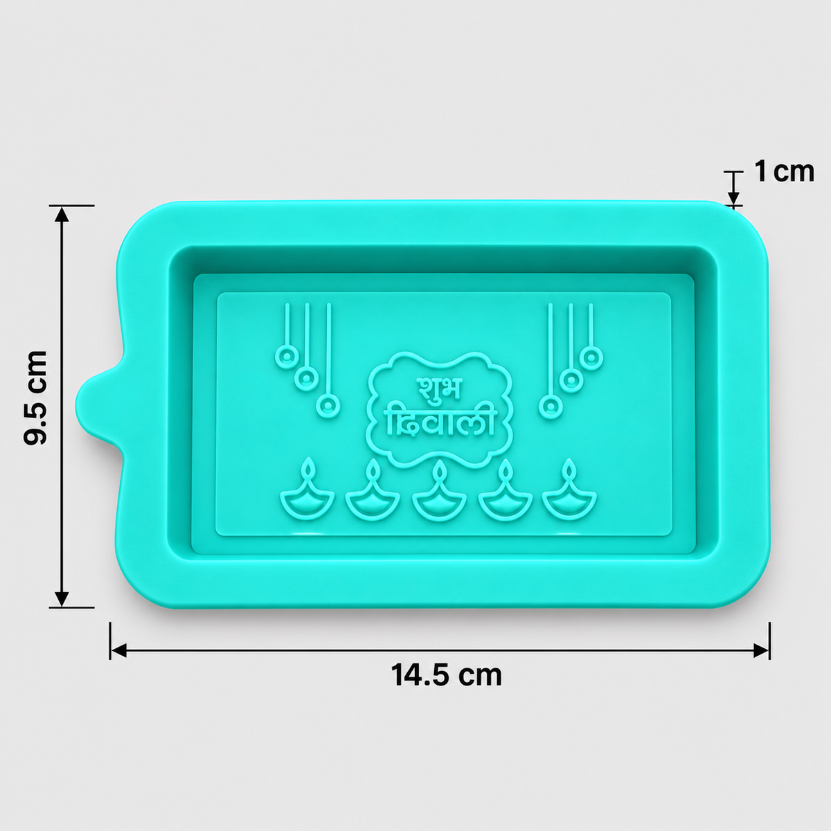 Shubh Dipavali Diya Chocolate Bar Silicone Mold | MLD- CFM500