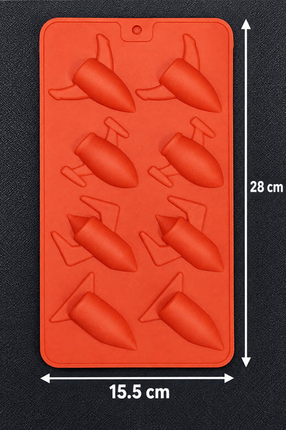 Rocket & Spacecraft Silicone Mold – 8 Cavity | MLD-SSM351