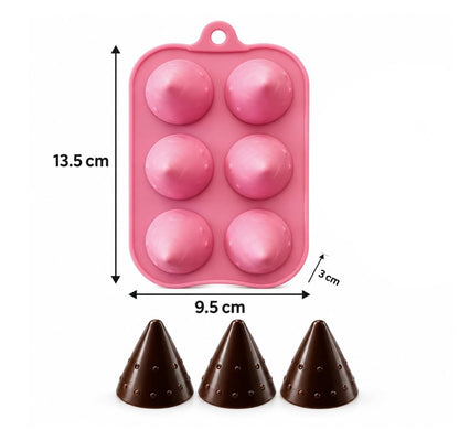 6 Cavity Diwali Anar Chocolate & Candle Mold | MLD-SSM345