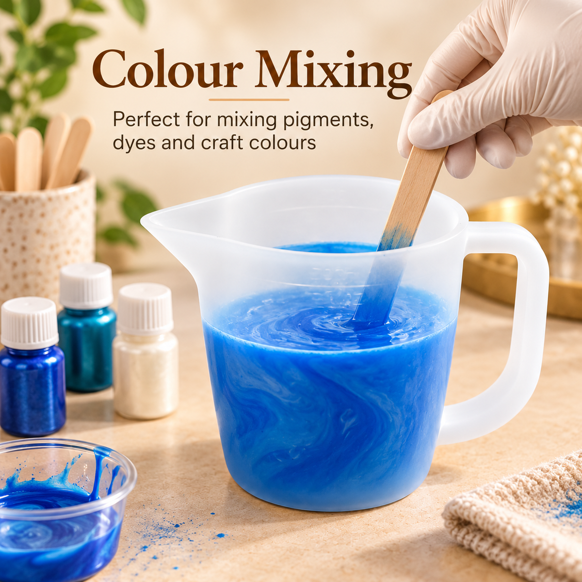 500ml Multi-Purpose Mixing & Pouring Jug for Resin, Wax, Soap & Colour Mixing | TOL-ART067