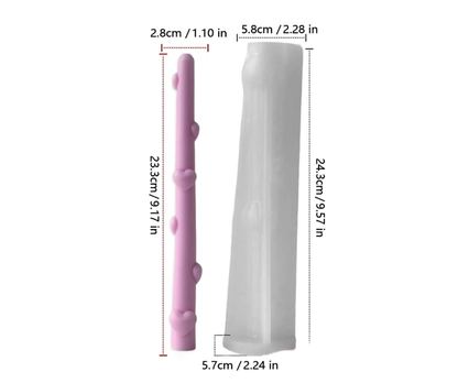 Heart Pillar Candle Silicone Mold | WCM877