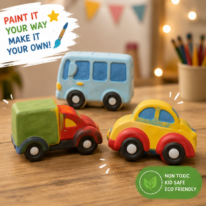 Car Bus Truck Concrete DIY Activity Kit  set of 3| RCP016