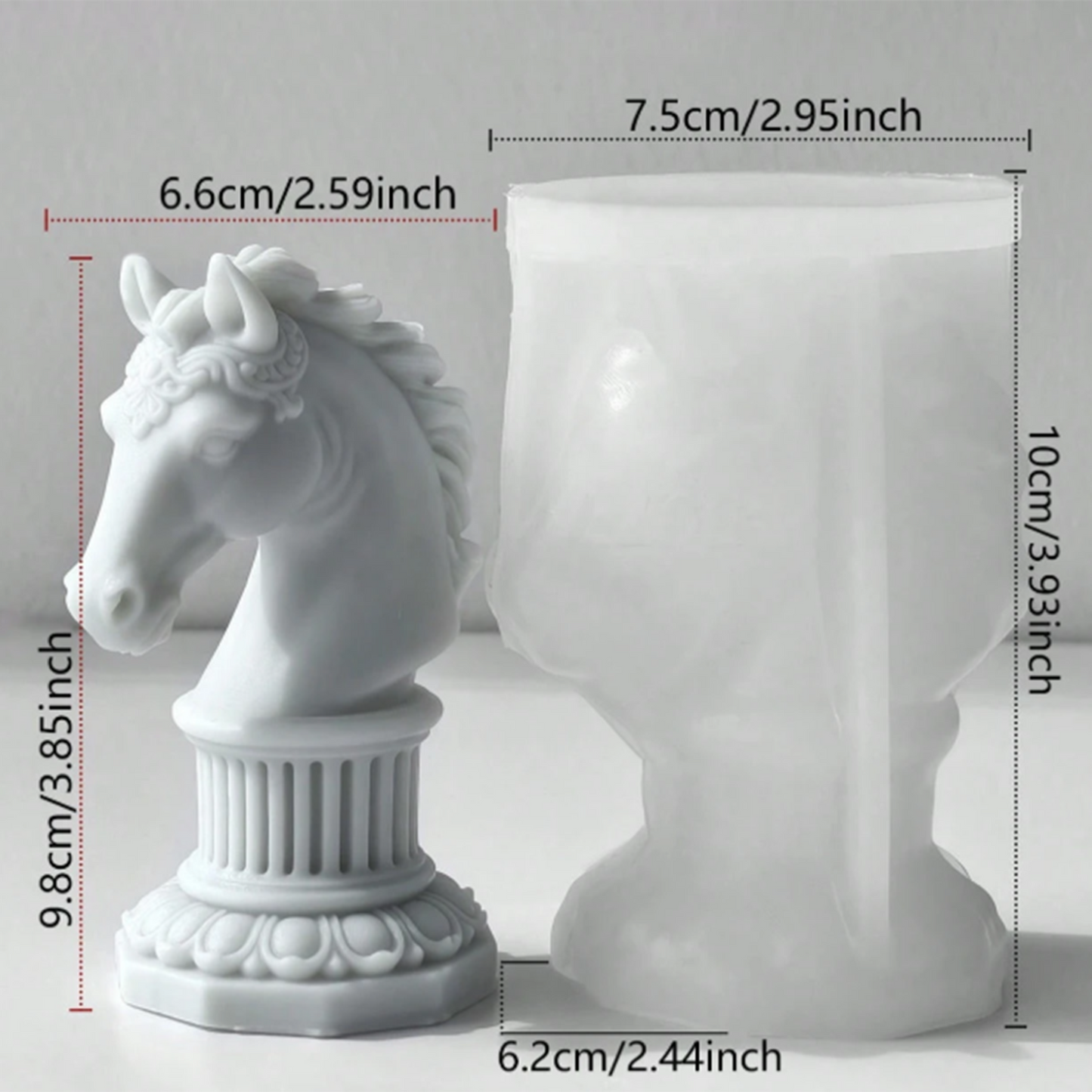 Horse Head Candle Silicone Mold | WCM879