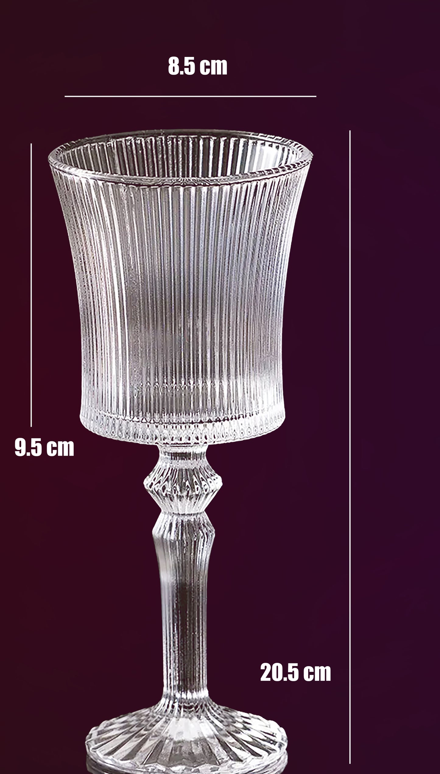 Wine Glass 20.5x8.5cm (Set of 6pcs) 370g Each PM407