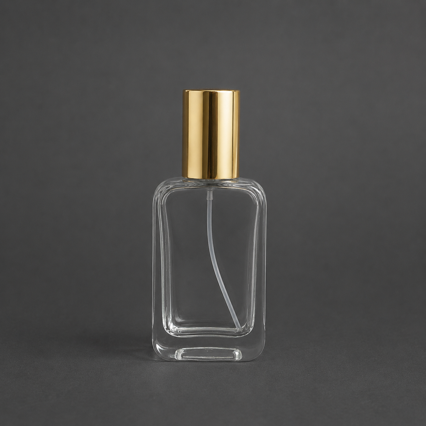 Rectangular Shape Glass Perfume Spray Bottle with Metal Cap (3 colour set)  |  PGB004