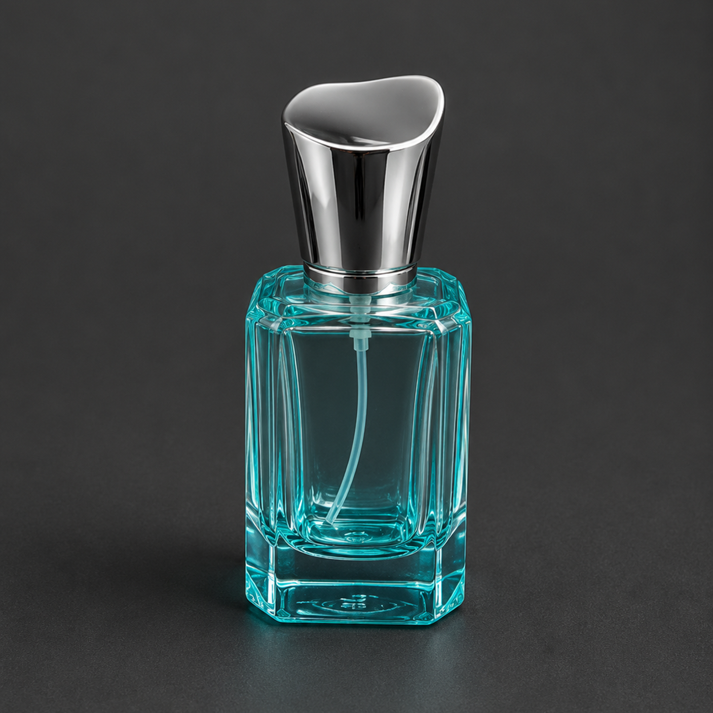 Luxury Colored Glass Perfume Spray Bottle with Designer Cap(Set of 4) | PGB006