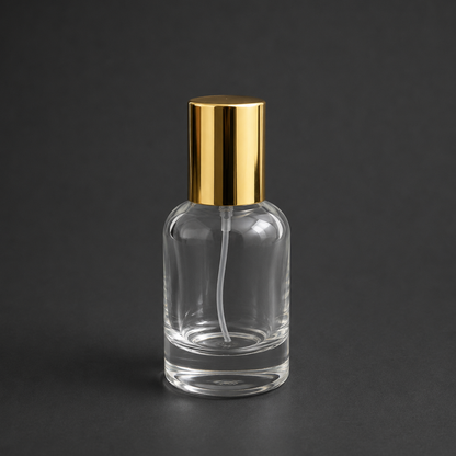 Round Shape glass Perfume Spray Bottle with Metal Cap (Set of 4)| PGB005