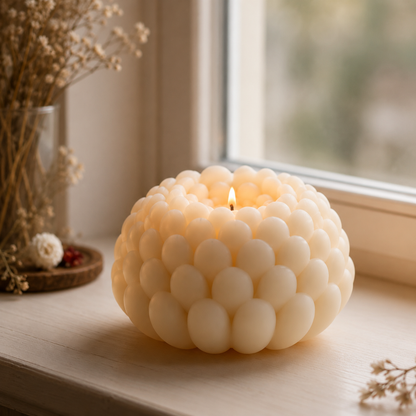Bubble Flower Candle Silicone Mold