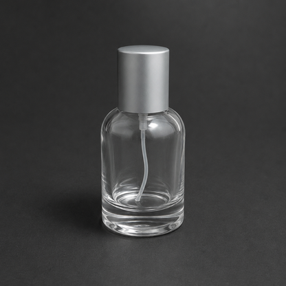 Round Shape glass Perfume Spray Bottle with Metal Cap (Set of 4)| PGB005