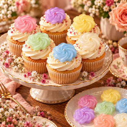 9 Cavity Swirl Flower Silicone Mold | MLD-CFM491 [own]