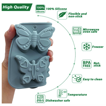 6 Cavity Butterfly Silicone Mold for Soap, Chocolate, Resin & DIY Crafts | SSM290