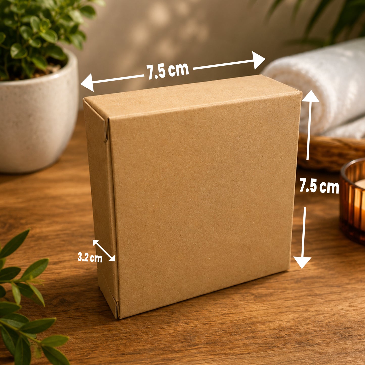 Plain Square soap box without hole 50 PC PM054
