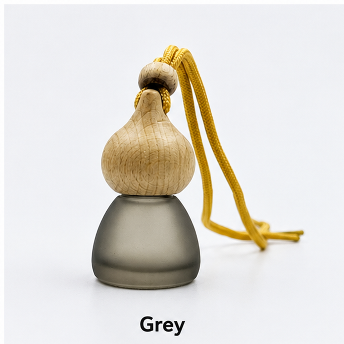 Frosted Persian Shape Glass Car Diffuser Bottle with Wooden Cap (10 ml) | HDF011
