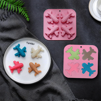 Airplane Silicone Mold – 4 Cavity | SSM288