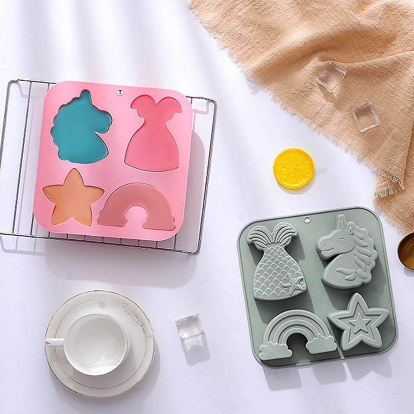 Unicorn & Rainbow Silicone Mold | SSM302
