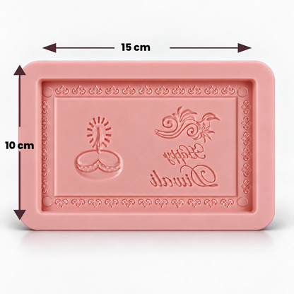 Welcome Diwali Chocolate Bar Silicone Mold | MLD- CFM499