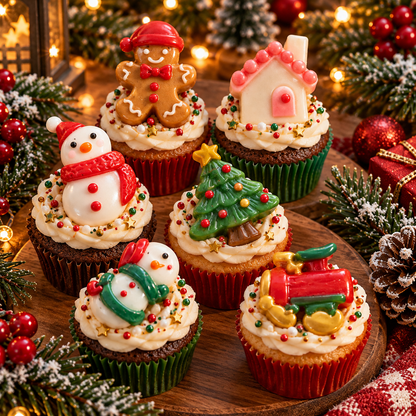 6 Cavity Christmas Theme Silicone Mold | MLD-CFM494[own]