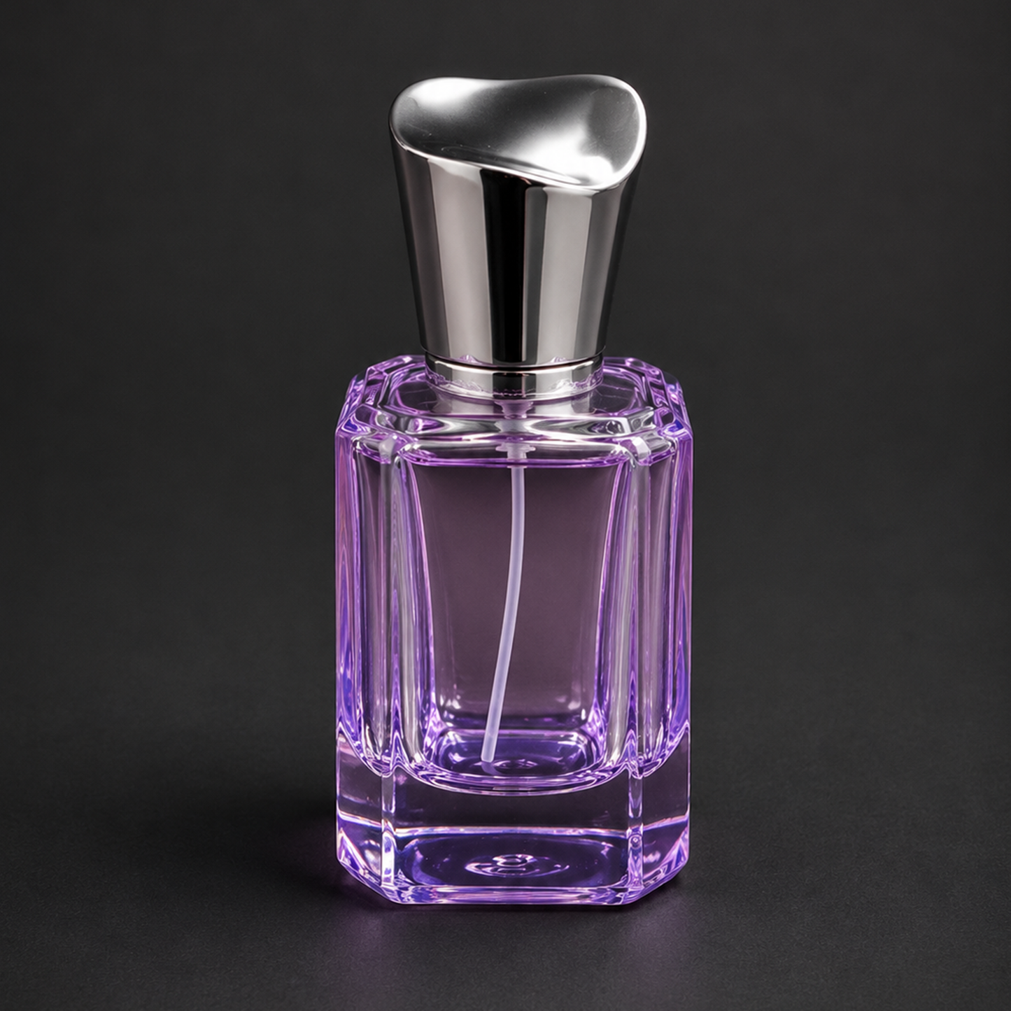 Luxury Colored Glass Perfume Spray Bottle with Designer Cap(Set of 4) | PGB006