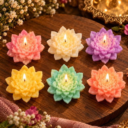 6 Cavity pond Lotus Flower Silicone Mold| WCM941[own]