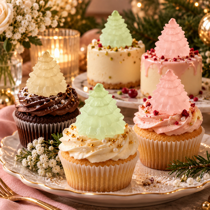 Mini Christmas Tree Silicone Mold for Candle, Fondant, Resin & DIY Crafts | MLD-CFM493[own]