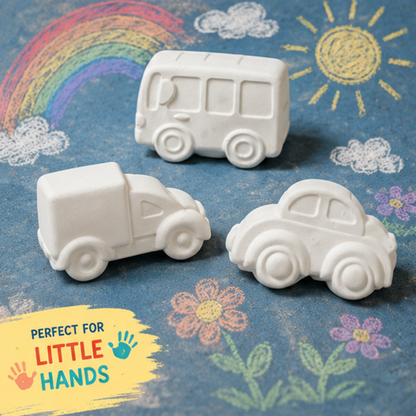 Car Bus Truck Concrete DIY Activity Kit  set of 3| RCP016