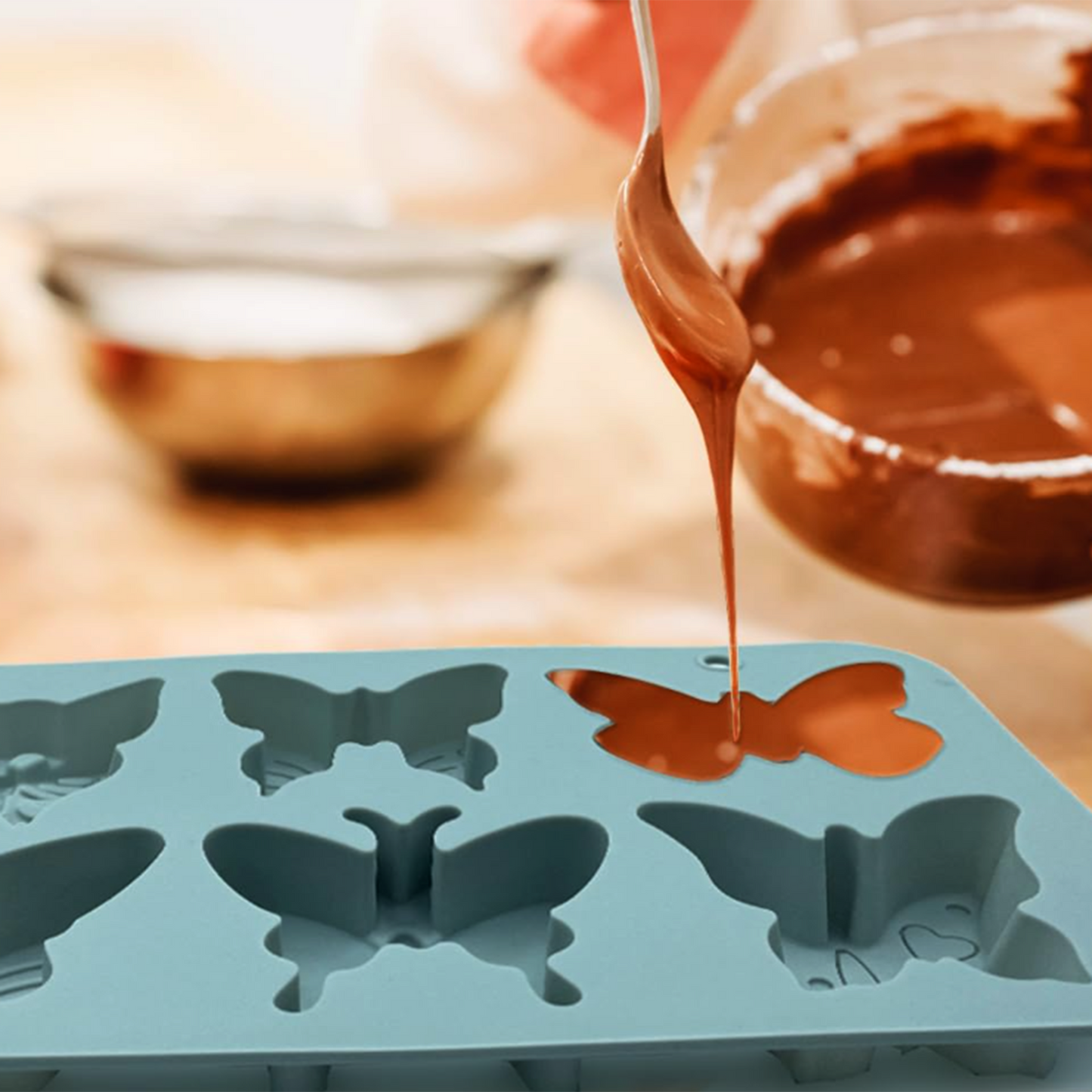 6 Cavity Butterfly Silicone Mold for Soap, Chocolate, Resin & DIY Crafts | SSM290