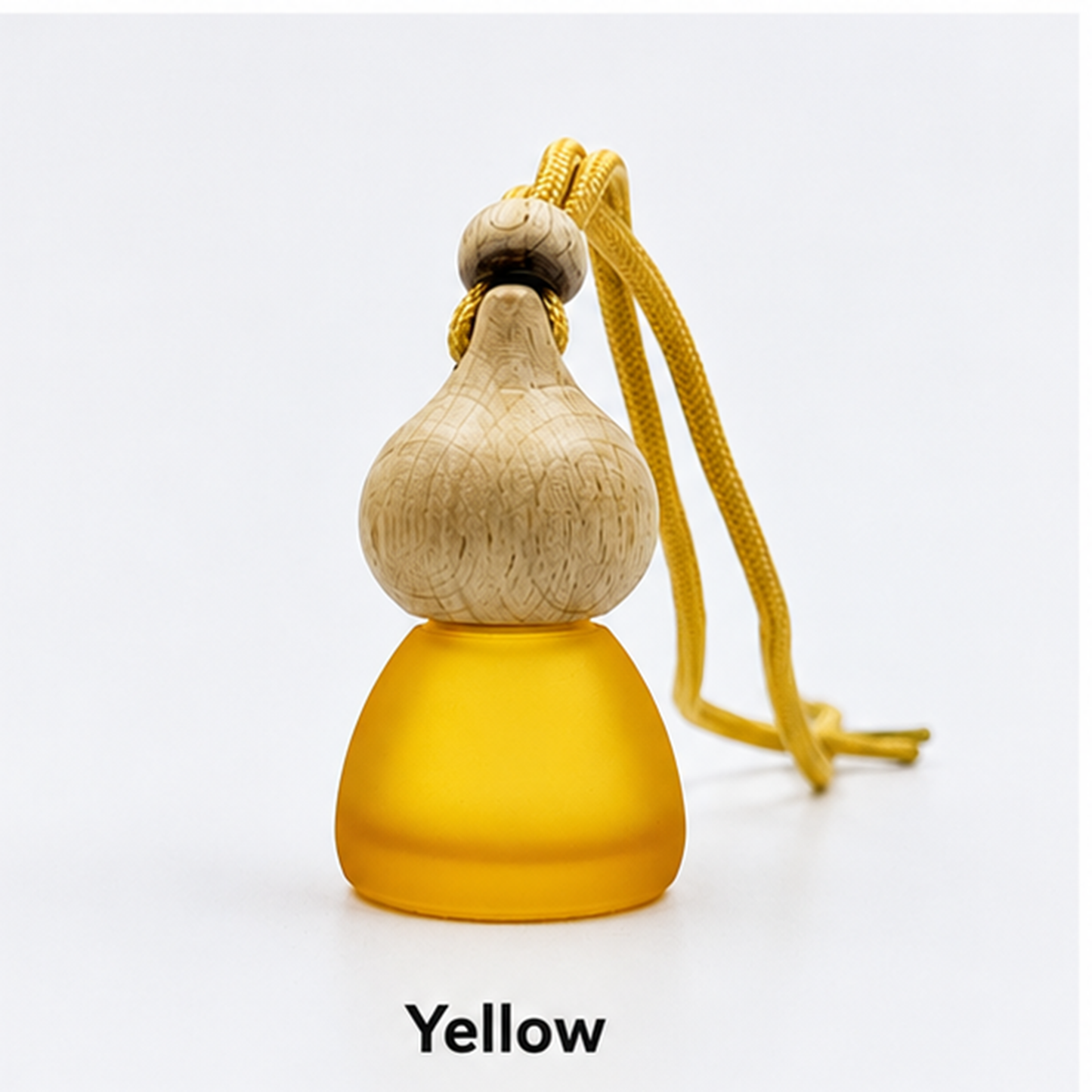Frosted Persian Shape Glass Car Diffuser Bottle with Wooden Cap (10 ml) | HDF011