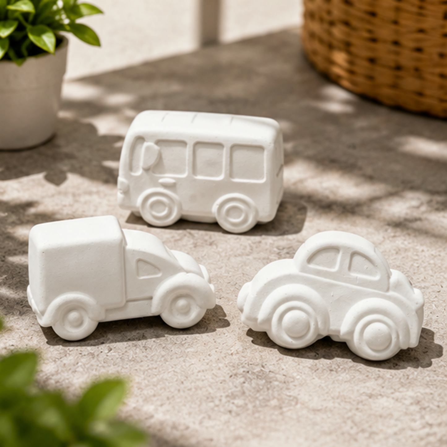Car Bus Truck Concrete DIY Activity Kit  set of 3| RCP016