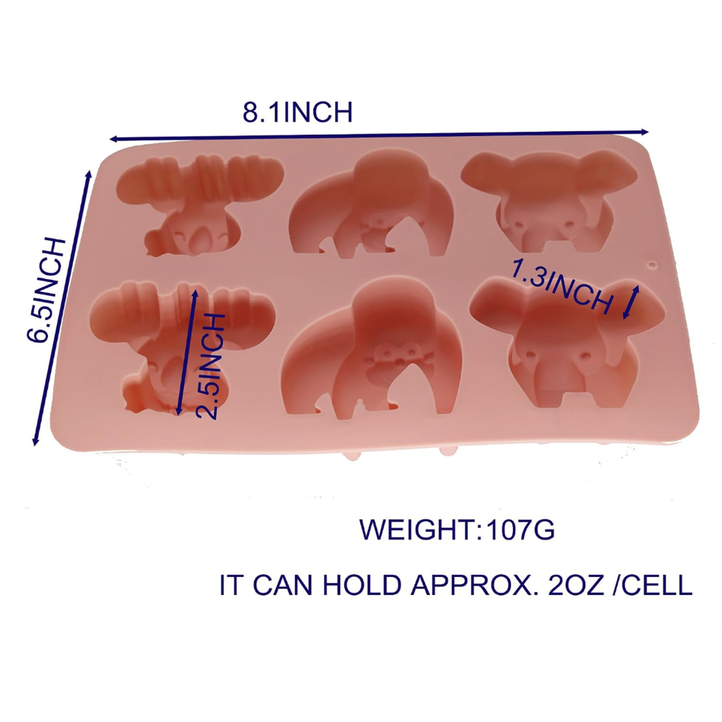 Elephant,Chimpazee and koala Silicone Mold | SSM299