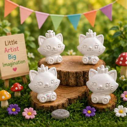 Cute Princess Cat Concrete DIY Activity Kit | RCP012